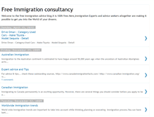 Tablet Screenshot of freeimmigrationtips.blogspot.com