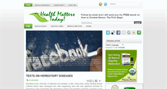 Desktop Screenshot of healthmatters2day.blogspot.com
