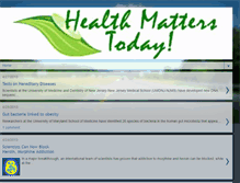Tablet Screenshot of healthmatters2day.blogspot.com