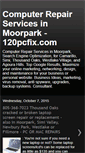 Mobile Screenshot of moorparkcomputerrepair.blogspot.com
