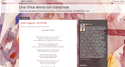 Desktop Screenshot of chicaenbuscademariposas.blogspot.com