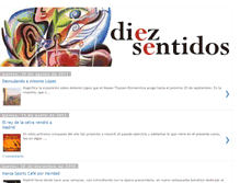 Tablet Screenshot of diezsentidos.blogspot.com