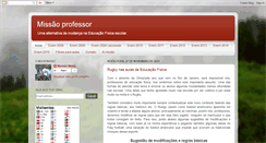 Desktop Screenshot of missaoprofessor.blogspot.com