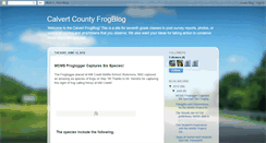 Desktop Screenshot of calvertfrogblog.blogspot.com
