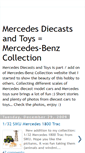 Mobile Screenshot of mercedesdiecastsandtoys.blogspot.com