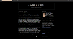 Desktop Screenshot of crazee4sports.blogspot.com