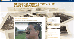 Desktop Screenshot of chicanopoetrodriguez.blogspot.com