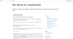 Desktop Screenshot of netyatirim24.blogspot.com