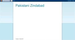 Desktop Screenshot of pakistanizindabad.blogspot.com