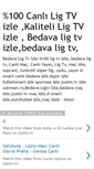 Mobile Screenshot of ligtv-canlibedava.blogspot.com