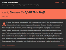 Tablet Screenshot of allenfamilysfinancialjourney.blogspot.com