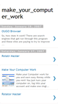 Mobile Screenshot of makeyourcomputerwork.blogspot.com
