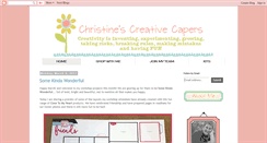 Desktop Screenshot of christinescreativecapers.blogspot.com