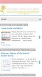 Mobile Screenshot of christinescreativecapers.blogspot.com