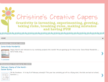 Tablet Screenshot of christinescreativecapers.blogspot.com