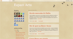 Desktop Screenshot of espace-actu.blogspot.com