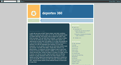 Desktop Screenshot of deportes360.blogspot.com