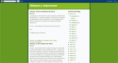 Desktop Screenshot of diasporaymigraciones.blogspot.com