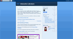 Desktop Screenshot of interactive-literature.blogspot.com