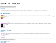 Tablet Screenshot of interactive-literature.blogspot.com