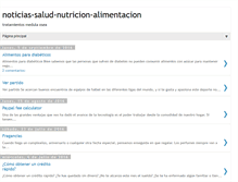 Tablet Screenshot of noticias-salud-nutricion-alimentacion.blogspot.com