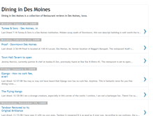 Tablet Screenshot of diningindesmoines.blogspot.com