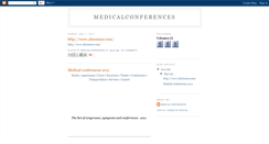 Desktop Screenshot of medical-conferences.blogspot.com