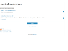 Tablet Screenshot of medical-conferences.blogspot.com