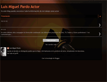 Tablet Screenshot of luismiguelpardoactor.blogspot.com