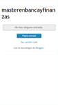 Mobile Screenshot of masterenbancayfinanzas.blogspot.com