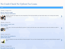 Tablet Screenshot of nocreditchecknoupfrontfeeloan.blogspot.com