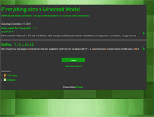Tablet Screenshot of minecraftnewmods.blogspot.com
