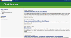 Desktop Screenshot of citylibrarian.blogspot.com