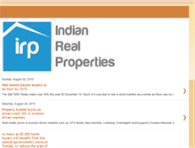 Tablet Screenshot of indianrealproperties.blogspot.com