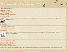 Tablet Screenshot of metodologiadelainvestigacioniutirla.blogspot.com