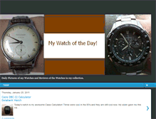 Tablet Screenshot of mywatchoftheday.blogspot.com