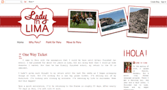 Desktop Screenshot of ladyinlima.blogspot.com