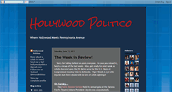 Desktop Screenshot of hollywoodpolitico.blogspot.com