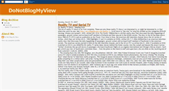 Desktop Screenshot of donotblogmyview.blogspot.com