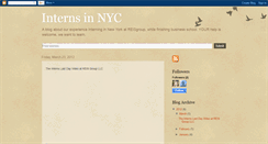 Desktop Screenshot of internsinnyc.blogspot.com