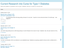 Tablet Screenshot of cureresearch4type1diabetes.blogspot.com