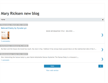 Tablet Screenshot of maryricksen.blogspot.com