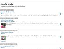 Tablet Screenshot of lovelylindy.blogspot.com