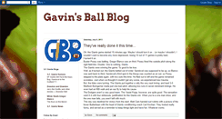 Desktop Screenshot of gavinsballblog.blogspot.com