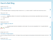 Tablet Screenshot of gavinsballblog.blogspot.com