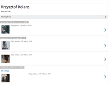 Tablet Screenshot of krzysztof-kolarz.blogspot.com
