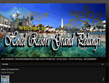 Tablet Screenshot of hotelgrandpelangi.blogspot.com