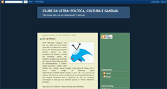 Desktop Screenshot of clube-da-letra.blogspot.com