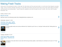 Tablet Screenshot of makingfreshtracks.blogspot.com