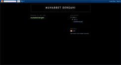 Desktop Screenshot of muhabbetdergahi.blogspot.com